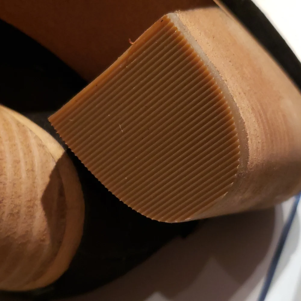 SUSINA New Boots Suede Leather Fashion Bootie Comfort Heel Women's 11 BLACK - Picture 15 of 15